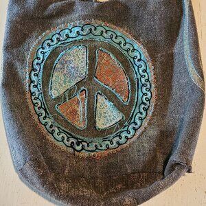 Peace Sign BoHo Crossbody Bag